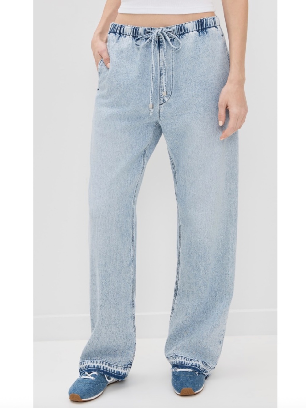 Rag & Bone Ultra Featherweight Logan Wide-Leg Beach Pants Kierra